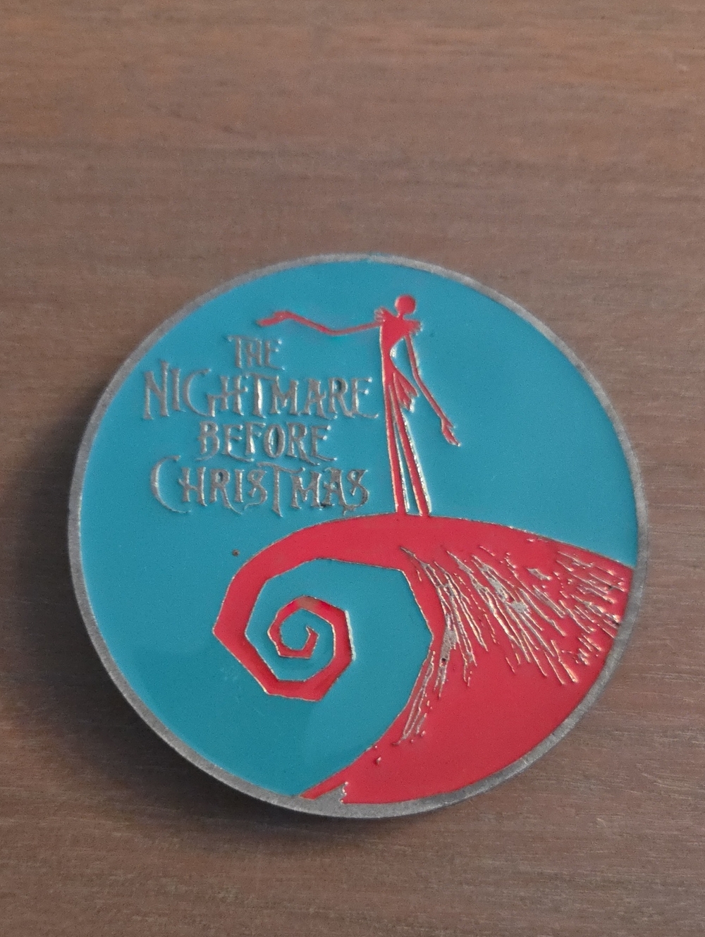 vintage 1993 The Nightmare Before Christmas Jack Skellington metal belt buckle